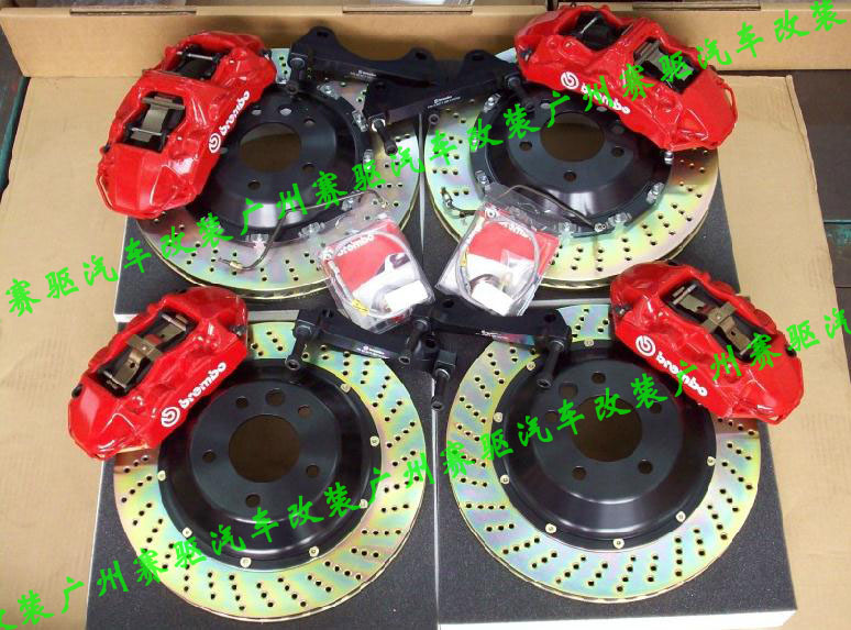 雪佛蘭科邁羅改裝BREMBO GT版實(shí)車(chē)套裝 大黃蜂專用BREMBO GT版前6后4剎車(chē)套裝