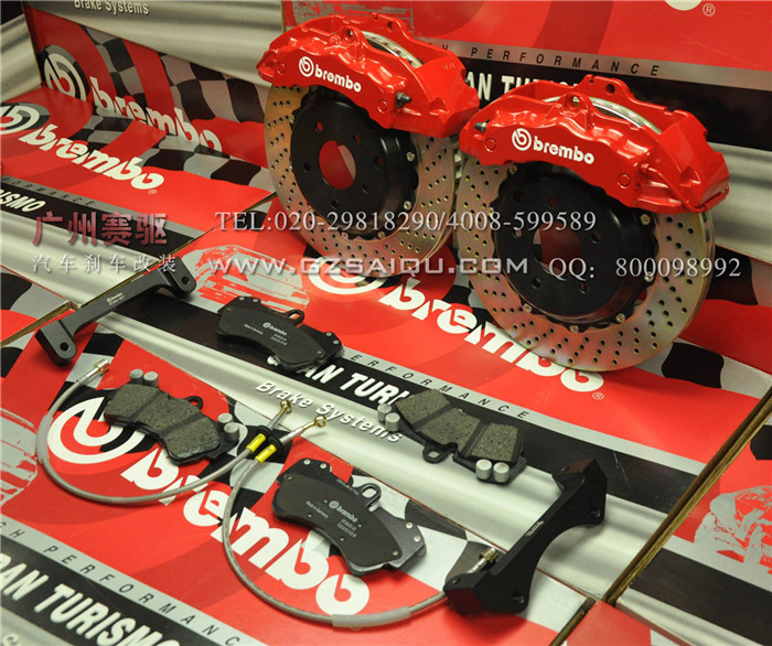 豐田銳志剎車改裝升級brembo大六活塞剎車套件