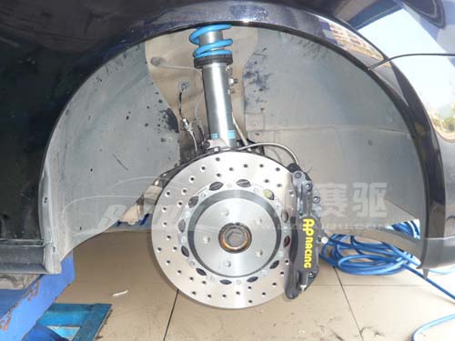 高爾夫GTI前剎車升級 AP5200剎車鮑魚 配330mm*28mm 