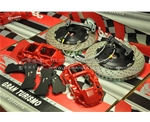 攬勝改裝BREMBO GT6活塞剎車(chē)套裝強(qiáng)大制動(dòng)力加大剎車(chē)盤(pán)